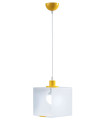 Φωτιστικό μονόφωτο παιδικό plexiglass/μέταλλο λευκό/κίτρινο Ε27 Φ20