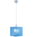 Φωτιστικό μονόφωτο παιδικό plexiglass/μέταλλο γαλάζιο/λευκό Ε27 Φ20