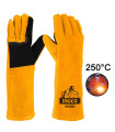 Γάντια Δερμάτινα Μακριά Ηλεκτροσυγκολλητών XL 16" 250°C