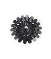 LED SPOT LIGHT FIXTURE RECESSSED MOUNTED FORMATO F4 FLOWER 3W 240Lm 4200K (NATURAL WHITE) Φ125x65mm BLACK 2012430 VITO