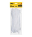 PLASTIC CABLE TIE 4.6X200mm WHITE 100 PCS IN BAG 7100330 VITO