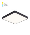 LED CEILING SQUARE LIGHTING FIXTURE FINESSE S1-35 400*400*H50 35W 3xCCT-DIP SWITCH BLACK 2026190 VITO, OPTION HANGING SET 202641